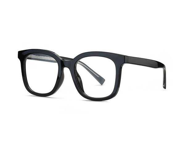Trendy Big Frame Unisex Personality Catwalk Square Blue Light Blocking Eyeglasses