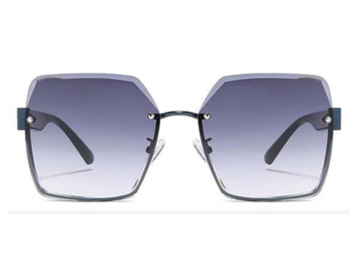 New Women's Rimless Cut Edge Metal Retro Sunglasses