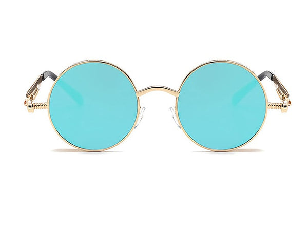 Metal Steampunk Sunglasses Unisex Fashion Round Glasses