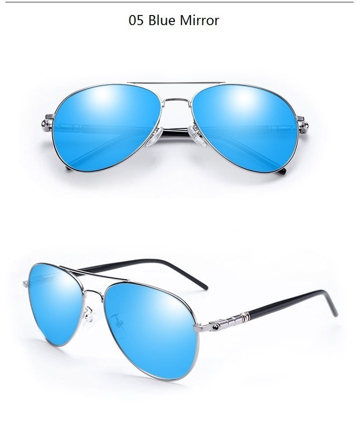 Luxury Men's Vintage Polarized Aviation Pilot Sunglasses