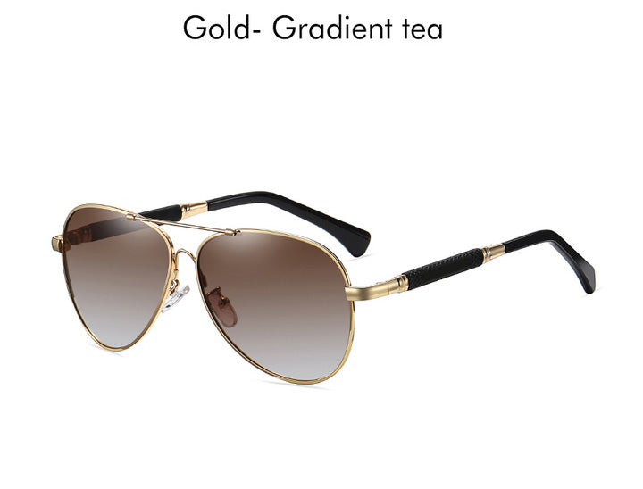 Unisex Polarized Fashion Pilot Photochromic Sunglasses