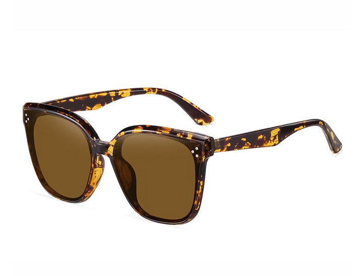 Fashion Large Frame Women's Retro Cat Eye Polarized Sunglasses