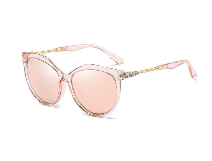 Fashion Rhinestone Design Cat Eye Women's Polarized Sunglasses