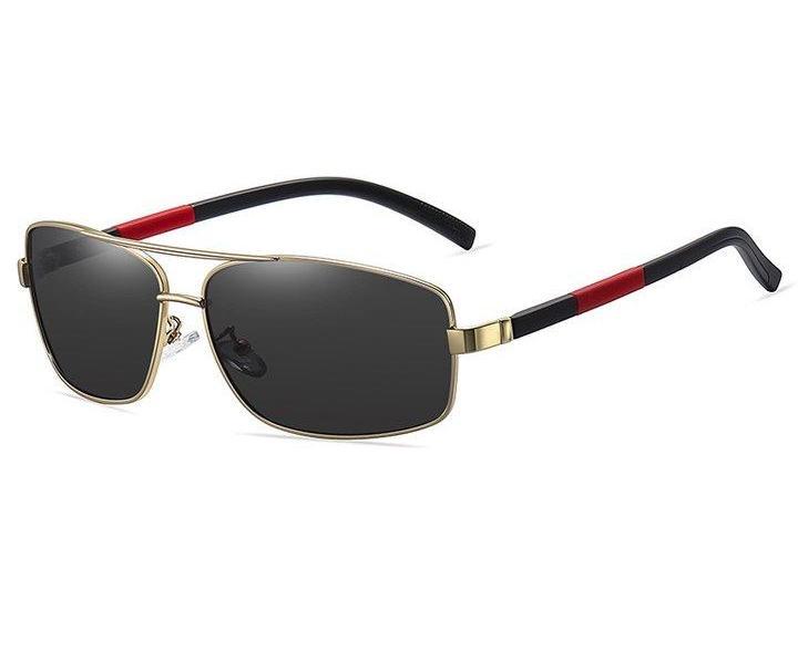 Men's Driving Rectangle Vintage Polarized Sunglasses