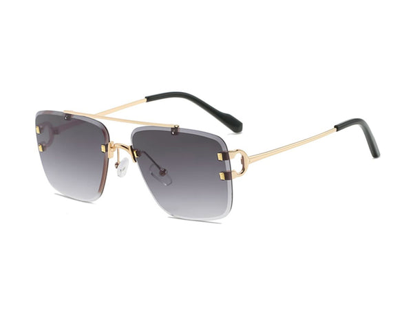 New Fashion Unisex Square Modern Metal Sunglasses