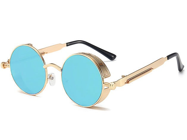 Metal Steampunk Sunglasses Unisex Fashion Round Glasses