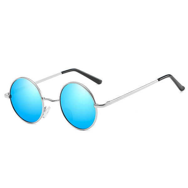 Retro Round Metal Frame Unisex Polarized Sunglasses