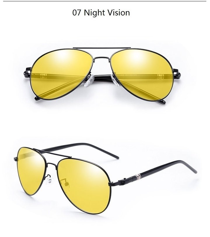 Luxury Men's Vintage Polarized Aviation Pilot Sunglasses